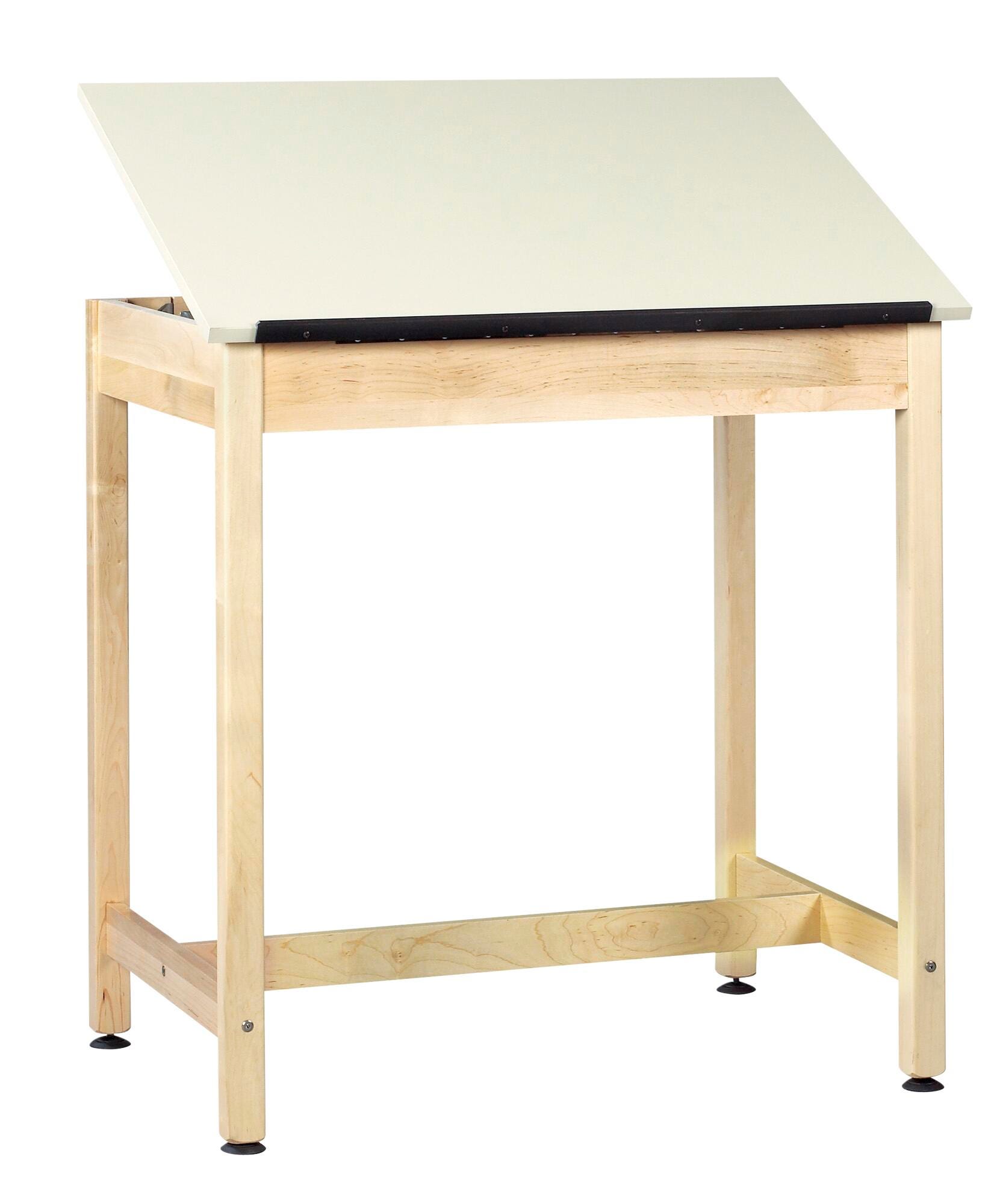 Classroom Select 1-Piece Drafting Table, 36 x 24 x 36 Inches, Maple Frame, Laminate Top 1399903